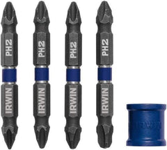 Irwin - 5 Piece, Phillips Handle, Double End Bit Set - No. 1 to No. 3 Phillips - Benchmark Tooling