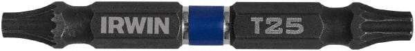 Irwin - T20 x T25 Torx Bit - 1/4" Hex Drive, 2-3/8" OAL - Benchmark Tooling