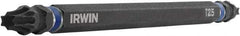Irwin - T25 x T25 Torx Bit - 1/4" Hex Drive, 6" OAL - Benchmark Tooling