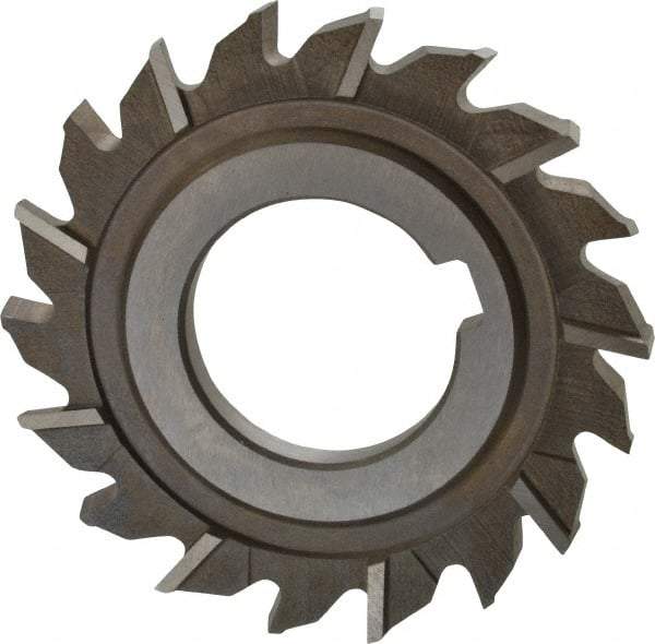 Keo - 3" Diam x 1/4" Width of Cut, 18 Teeth, High Speed Steel Side Milling Cutter - Staggered Teeth, Uncoated - Benchmark Tooling