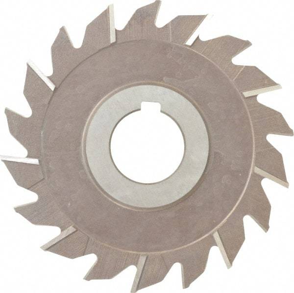 Keo - 4" Diam x 3/16" Width of Cut, 18 Teeth, High Speed Steel Side Milling Cutter - Staggered Teeth, Uncoated - Benchmark Tooling