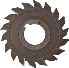 Keo - 4" Diam x 1/4" Width of Cut, 18 Teeth, High Speed Steel Side Milling Cutter - Staggered Teeth, Uncoated - Benchmark Tooling