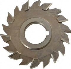 Keo - 4" Diam x 3/8" Width of Cut, 18 Teeth, High Speed Steel Side Milling Cutter - Staggered Teeth, Uncoated - Benchmark Tooling