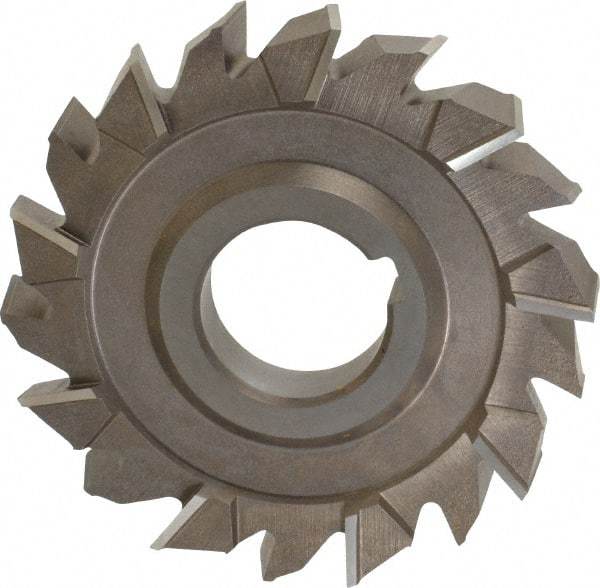 Keo - 4" Diam x 5/8" Width of Cut, 18 Teeth, High Speed Steel Side Milling Cutter - Staggered Teeth, Uncoated - Benchmark Tooling