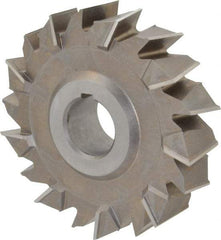 Keo - 4" Diam x 1" Width of Cut, 18 Teeth, High Speed Steel Side Milling Cutter - Staggered Teeth, Uncoated - Benchmark Tooling