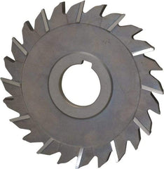 Keo - 5" Diam x 1/4" Width of Cut, 24 Teeth, High Speed Steel Side Milling Cutter - Staggered Teeth, Uncoated - Benchmark Tooling