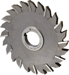 Keo - 6" Diam x 3/8" Width of Cut, 24 Teeth, High Speed Steel Side Milling Cutter - Staggered Teeth, Uncoated - Benchmark Tooling