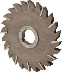 Keo - 6" Diam x 7/16" Width of Cut, 24 Teeth, High Speed Steel Side Milling Cutter - Staggered Teeth, Uncoated - Benchmark Tooling