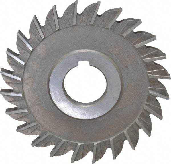 Keo - 4" Diam x 1/4" Width of Cut, 24 Teeth, High Speed Steel Side Milling Cutter - Straight Teeth, Uncoated - Benchmark Tooling