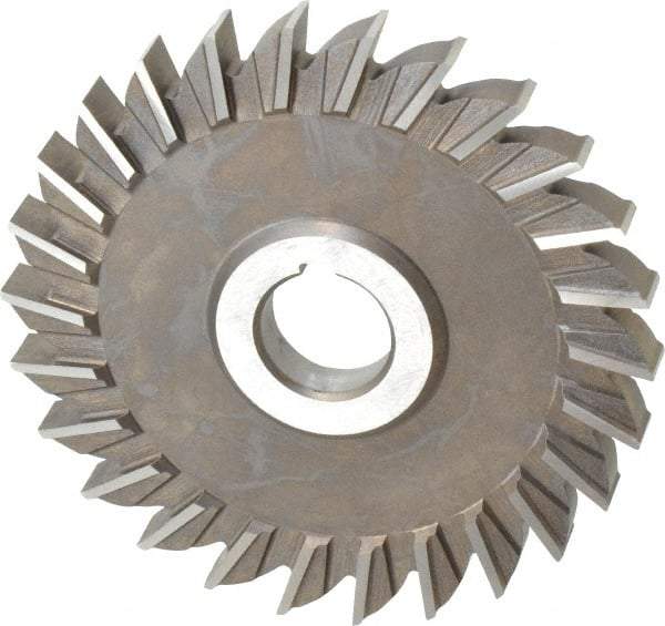 Keo - 5" Diam x 1/2" Width of Cut, 26 Teeth, High Speed Steel Side Milling Cutter - Straight Teeth, Uncoated - Benchmark Tooling