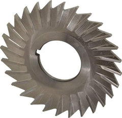 Keo - 2-1/2" Blade Diam x 3/32" Blade Thickness, 7/8" Hole, 28 Teeth, High Speed Steel Side Chip Saw - Straight Tooth, Arbor Connection, Right Hand Cut, Uncoated, with Keyway - Benchmark Tooling