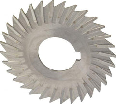 Keo - 3" Blade Diam x 1/16" Blade Thickness, 1" Hole, 32 Teeth, High Speed Steel Side Chip Saw - Straight Tooth, Arbor Connection, Right Hand Cut, Uncoated, with Keyway - Benchmark Tooling