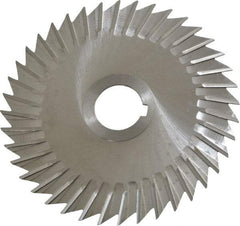 Keo - 5" Blade Diam x 1/16" Blade Thickness, 1" Hole, 40 Teeth, High Speed Steel Side Chip Saw - Straight Tooth, Arbor Connection, Right Hand Cut, Uncoated, with Keyway - Benchmark Tooling