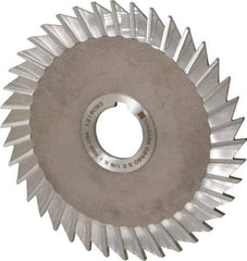 Keo - 5" Blade Diam x 1/8" Blade Thickness, 1" Hole, 40 Teeth, High Speed Steel Side Chip Saw - Straight Tooth, Arbor Connection, Right Hand Cut, Uncoated, with Keyway - Benchmark Tooling