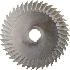 Keo - 6" Blade Diam x 1/16" Blade Thickness, 1" Hole, 42 Teeth, High Speed Steel Side Chip Saw - Straight Tooth, Arbor Connection, Right Hand Cut, Uncoated, with Keyway - Benchmark Tooling