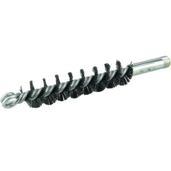 1″ Single Spiral Flue Brush, .012 Steel Fill - Benchmark Tooling