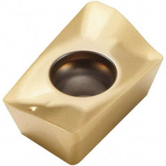 Seco - XOEX120408 M07 Grade F30M Carbide Milling Insert - TiAlN/TiN Finish, 0.199" Thick, 0.031" Corner Radius - Benchmark Tooling