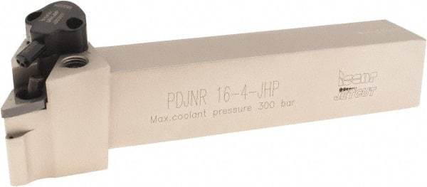 Iscar - PDJNR, Right Hand Cut, 93° Lead Angle, 1" Shank Height x 1" Shank Width, Negative Rake Indexable Turning Toolholder - 6" OAL, DN..4.. Insert Compatibility, Series Isoturn, JetHPLine - Benchmark Tooling