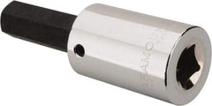 Paramount - 1/2" Drive, 5/8" Hex Bit Socket - 4" OAL, 2" Bit Length - Benchmark Tooling