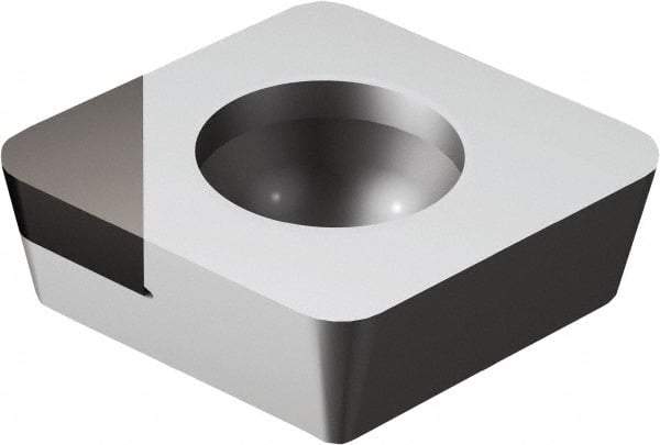 Sandvik Coromant - CCMW32.51 FP Grade CD10 Carbide Turning Insert - Uncoated, 80° Diamond, 3/8" Inscr Circle, 5/32" Thick, 1/64" Corner Radius - Benchmark Tooling