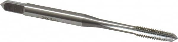 OSG - M4x0.70 Metric Coarse 6H 4 Flute Bright Finish High Speed Steel Straight Flute Standard Hand Tap - Taper, Right Hand Thread, 2-1/8" OAL, 3/4" Thread Length, D4 Limit, Oversize - Exact Industrial Supply