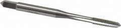 OSG - M4x0.70 Metric Coarse 6H 4 Flute Bright Finish High Speed Steel Straight Flute Standard Hand Tap - Taper, Right Hand Thread, 2-1/8" OAL, 3/4" Thread Length, D4 Limit, Oversize - Exact Industrial Supply