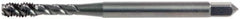 OSG - 1/2-13 UNC 3 Flute 3B Plug Spiral Flute Tap - High Speed Steel, Oxide Finish, 3-3/8" OAL, Right Hand Flute, Right Hand Thread, H3, Series 13020 - Benchmark Tooling