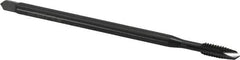 OSG - #10-24 UNC 2 Flute H3 Oxide Finish High Speed Steel Spiral Point Extension Tap - Plug Chamfer, 4" OAL, 7/8" Thread Length, 2B Class of Fit, Series 917 - Exact Industrial Supply