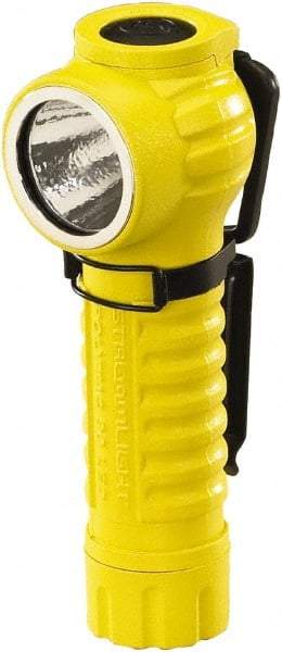 Streamlight - White LED Bulb, 170 Lumens, Right Angle Flashlight - Yellow Plastic Body, 2 CR123A Lithium Batteries Included - Benchmark Tooling