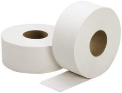 Ability One - 1,000' Roll Length x 3.7" Sheet Width, Jumbo Roll Toilet Tissue - 2 Ply, White, Recycled Fiber - Benchmark Tooling