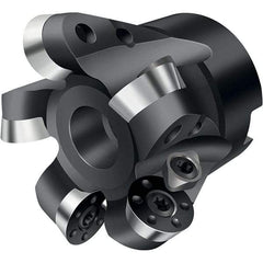 Walter - 2" Cut Diam, 0.236" Max Depth, 3/4" Arbor Hole, 5 Inserts, RD.. 1204.. Insert Style, Indexable Copy Face Mill - F2234 Cutter Style, 2" High, Through Coolant - Benchmark Tooling