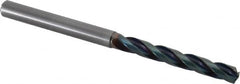 OSG - 7.5mm 140° Solid Carbide Jobber Drill - WD1 Finish, Spiral Flute, Straight Shank, 118mm OAL, Split Point - Benchmark Tooling