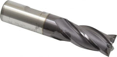 OSG - 3/4", 1-5/8" LOC, 3/4" Shank Diam, 3-7/8" OAL, 4 Flute, Cobalt Square End Mill - Single End, TiAlN Finish, Spiral Flute, 30° Helix, Centercutting, Right Hand Cut, Right Hand Flute, Series 541 - Benchmark Tooling