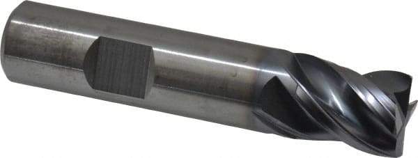 Kennametal - 5/8", 4 Flute, Solid Carbide, Corner Chamfer End Mill - 3" OAL, 3/4" LOC - Benchmark Tooling