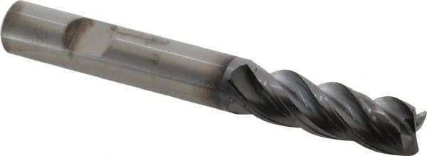 Kennametal - 1/2", 4 Flute, Solid Carbide, 0.03" Corner Radius End Mill - 4" OAL, 1-1/2" LOC - Benchmark Tooling