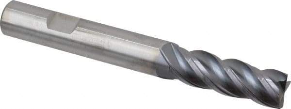 Kennametal - 1/2", 4 Flute, Solid Carbide, Corner Chamfer End Mill - 4" OAL, 1-1/2" LOC - Benchmark Tooling