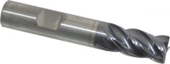 Kennametal - 1/2", 4 Flute, Solid Carbide, Corner Chamfer End Mill - 3" OAL, 1" LOC - Benchmark Tooling