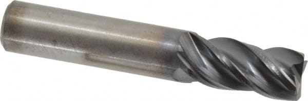 Kennametal - 7/16", 4 Flute, Solid Carbide, Corner Chamfer End Mill - 2-1/2" OAL, 7/8" LOC - Benchmark Tooling