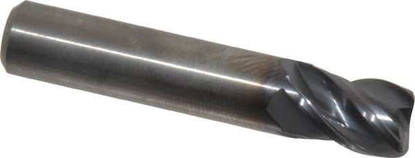 Kennametal - 3/8", 4 Flute, Solid Carbide, 0.03" Corner Radius End Mill - 2" OAL, 1/2" LOC - Benchmark Tooling