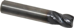 Kennametal - 3/8", 4 Flute, Solid Carbide, 0.03" Corner Radius End Mill - 2" OAL, 1/2" LOC - Benchmark Tooling
