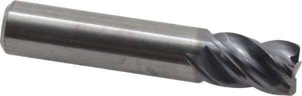 Kennametal - 3/8", 4 Flute, Solid Carbide, Corner Chamfer End Mill - 2" OAL, 1/2" LOC - Benchmark Tooling