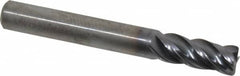 Kennametal - 5/16", 4 Flute, Solid Carbide, 0.03" Corner Radius End Mill - 2-1/2" OAL, 3/4" LOC - Benchmark Tooling