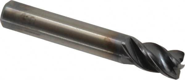 Kennametal - 5/16", 4 Flute, Solid Carbide, 0.03" Corner Radius End Mill - 2" OAL, 1/2" LOC - Benchmark Tooling