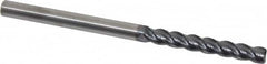 Kennametal - 1/4", 4 Flute, Solid Carbide, 0.03" Corner Radius End Mill - 4" OAL, 1-3/4" LOC - Benchmark Tooling