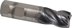 Kennametal - 1", 4 Flute, Solid Carbide, Corner Chamfer End Mill - 4" OAL, 1-1/2" LOC - Benchmark Tooling