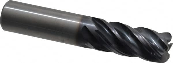 Kennametal - 3/4", 5 Flute, Solid Carbide, 0.12" Corner Radius End Mill - 4" OAL, 1-1/2" LOC - Benchmark Tooling