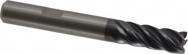 Kennametal - 8mm, 5 Flute, Solid Carbide, 0.5mm Corner Radius End Mill - 63mm OAL, 19mm LOC - Benchmark Tooling