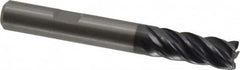 Kennametal - 8mm, 5 Flute, Solid Carbide, 0.5mm Corner Radius End Mill - 63mm OAL, 19mm LOC - Benchmark Tooling