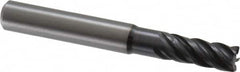 Kennametal - 7mm, 5 Flute, Solid Carbide, 0.4mm Corner Radius End Mill - 63mm OAL, 16mm LOC - Benchmark Tooling