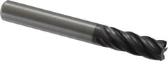 Kennametal - 8mm, 5 Flute, Solid Carbide, 0.5mm Corner Radius End Mill - 63mm OAL, 19mm LOC - Benchmark Tooling
